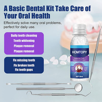 Kit de réparation de dents perles de remplacement de fausses dents temporaires moulables avec miroir buccal sonde dentaire nettoyeur de gomme ensemble de grattoir à tartre