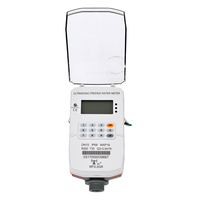 Compteur d'eau prépayé en plastique IP68 4G à ultrasons LoRaWAN avec clavier STS pour usage domestique, débitmètre R400 tout-en-un