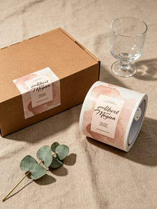 ฉลากบรรจุภัณฑ์แบบกำหนดเอง, สติกเกอร์ติดสินค้า, การพิมพ์แบบติดเอง, โลโก้แบรนด์, ม้วนฉลากทรงกลม, สติกเกอร์ไวนิลกันน้ำ - Product Image 3