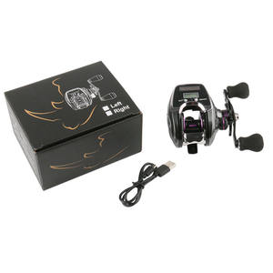 Nouveau <span class=keywords><strong>moulinet</strong></span> de pêche OEM 8.0:1 main gauche/droite, ligne à <span class=keywords><strong>profil</strong></span> bas, compteur de matériel de pêche avec affichage numérique, câble de données, charge - Product Image 4