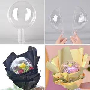 Acrylic Bobo Ball Round Flower High Transparent Bubble Ball Bouquet Packaging Material