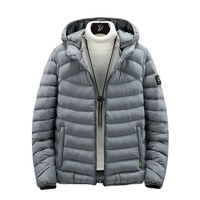 Veste matelassée à bulles L-7XL surdimensionnée, légère et chaude personnalisée pour hommes Veste bouffante Manteau en duvet pour hommes