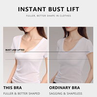 Soutien-gorge côtelé sans armatures pour femme, fin, sans couture, avec boucle interne 3D, bonnets moulés, push-up pour petite poitrine et contrôle latéral des poitrines