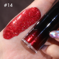 Lip Gloss Vegan Pearlescent Non-Stick Private Label dengan Glitter