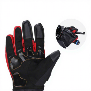Gants de moto en cuir imperméables et respirants, compatibles écran tactile, pour sports de plein air et entraînement - Product Image 1