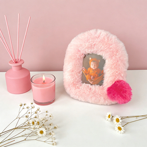 <span class=keywords><strong>Cadre</strong></span> <span class=keywords><strong>photo</strong></span> en velours doux imprimé Giclée, mini 9x6cm, toucher doux, support stable, ornement de bureau, cadeau de mariage avec logo – Vente chaude - Product Image 2