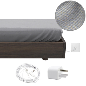 10% <strong>Silver</strong> EMF Reducing <strong>Bedding</strong> Earthing Sheet EMP Protection Improve Sleep Earthing Mat Bed EMF Reducing <strong>Bedding</strong> - Product Image 3