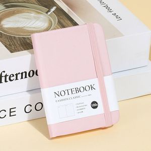 2024 Thick Dotted Monthly Grid Elastic Strap Band PU Custom logo Journal Planner Daily Notebook Vendor - Product Image 4