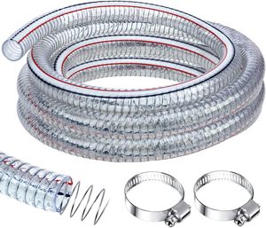 <span class=keywords><strong>Tuyau</strong></span> flexible <span class=keywords><strong>en</strong></span> PVC transparent haute pression de 1-1/2 pouce avec armature <span class=keywords><strong>en</strong></span> fil d'acier pour eau et vide - Product Image 6
