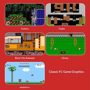 เครื่องเล่นเกม<span class=keywords><strong>ท</strong></span>ี<span class=keywords><strong>วี</strong></span> FEIHAO รุ่นคลาสสิค ย้อนยุค แบบใส่ตลับเกม รองรับผู้เล่นสองคน คอนโ<span class=keywords><strong>ท</strong></span>รลเลอร์ 8 บิต เกมส์แ<span class=keywords><strong>ท</strong></span>งค์ คอนทรา /AV พลาสติก ABS - Product Image 3