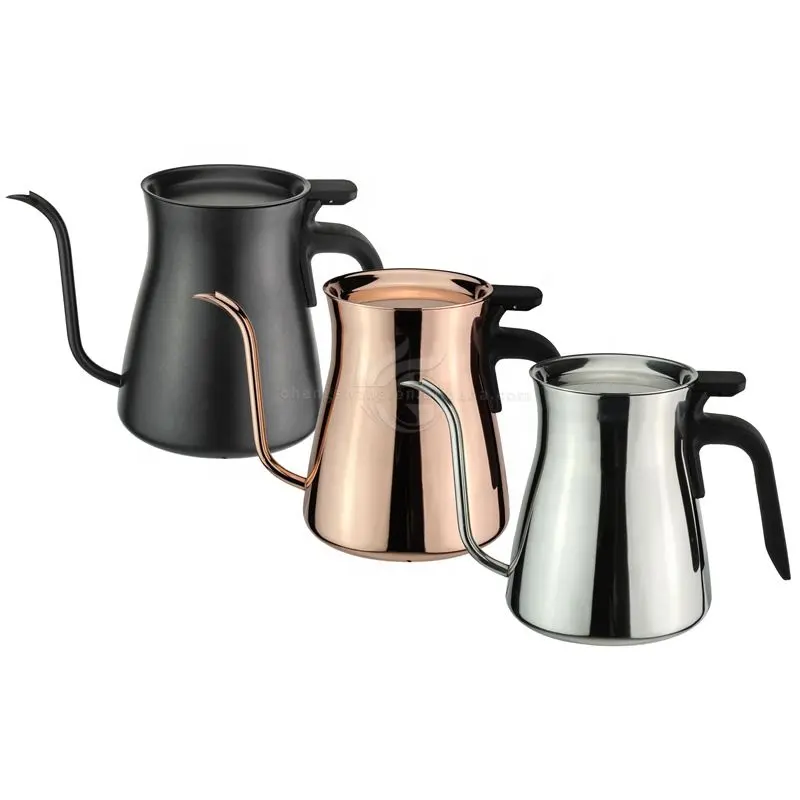 Stainless Steel Gooseneck Teapot with Pour Spout Stovetop Pour-Over Coffee and Tea Kettle