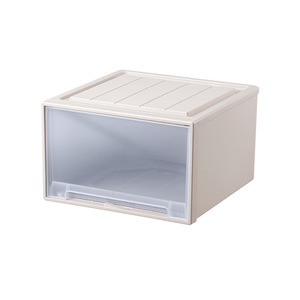 Clothing Organizer Drawer Style <b>Storage</b> <b>Box</b> Apricot Translucent Rectangle Standing Type For Wardrobe Use - Product Image 5