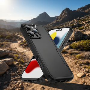 Étui de protection hybride robuste avec béquille antichoc pour iPhone 16 Pro Noir - Product Image 2