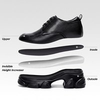 Chaussures décontractées pour femmes en cuir de vachette, avec logo personnalisé, plateforme rehaussante respirante de 9 cm/3,5 pouces, vente en gros directe d'usine