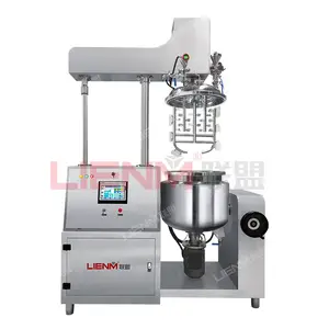 high quality cosmetic body lotion cream making machines / skin care ointment vacuum mixer homogenizer