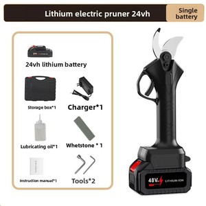 Sécateur Électrique <span class=keywords><strong>sans</strong></span> <span class=keywords><strong>Fil</strong></span> Portable pour Jardin, Ciseaux à Batterie au Lithium en Acier Allié pour Branches Épaisses d'Arbres Fruitiers - Product Image 6