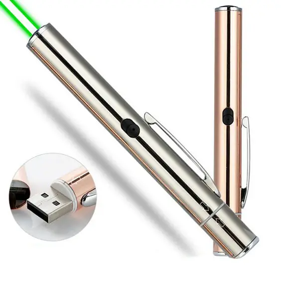 SCP60240 Hot Selling Rechargeable Laser Pointer With Green Light Teasing Cat Laser Stick