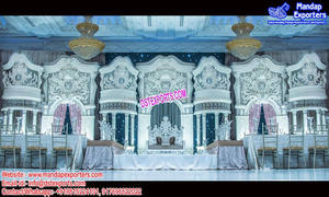 Escenario de Media Cúpula para Ceremonia de Boda Árabe, Diseño de Escenario de Fibra Moderna para Bodas Canadienses con Temática India, Australia - Product Image 4