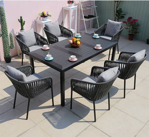 GCH नवीनतम डिजाइन आउटडोर रस्सी खाने की मेज और कुर्सी सेट - Product Image 1