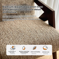 Fauteuil en bois massif de style minimaliste moderne, fauteuil lounge individuel de style américain rétro avec structure robuste pour les centres de villégiature