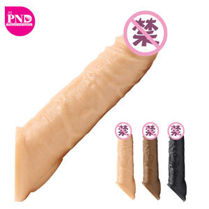 Allunga e ispessisce i preservativi riutilizzabili dell'anello dello sperma di blocco Dildo manicotto del pene Extender - Product Image 5