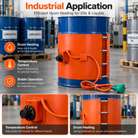 Chauffe-tambour industriel automatique écologique en caoutchouc silicone avec thermostat pour chauffage rapide des barils d'huile lubrifiante – Exportation