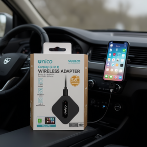 Unico Carplay <b>Wireless</b> <b>Adapter</b> 5.8GHz 2 In 1 For Car Audio Systems - Product Image 2