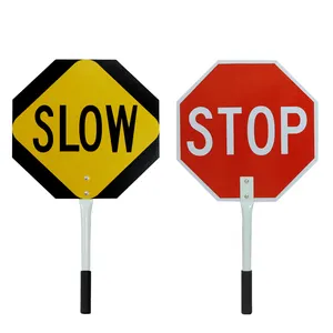 M Mỹ tiêu chuẩn nhựa thận trọng dấu hiệu Bảng di chuyển chậm dấu hiệu xe dừng dấu hiệu chậm