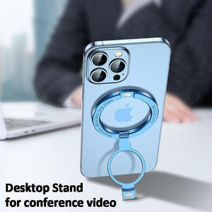 Алюминиевый гибкий Забавный складной держатель для пальца 360 вращающийся магнитный держатель для сотового телефона - Product Image 4