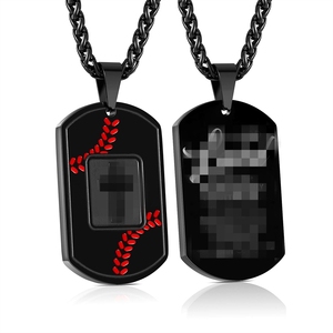 Nouveau produit transfrontalier très demandé : Collier pendentif pour homme de la marque Cross Army, style sportif polyvalent, très prisé en Europe. - Product Image 3