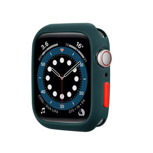 เคสซิลิโคนนิ่มสำหรับ Apple Watch Series 7 SE 6 5 4 <span class=keywords><strong>3</strong></span> 2 1 ขนาด 38 มม. 40 มม. 41 มม. 42 มม. 44 มม. 45 มม. ป้องกันขอบหน้าปัด - Product Image 3