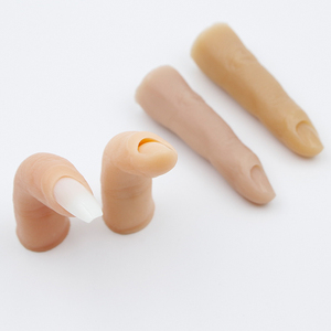 Silicone Artificial Bendable Finger <b>Nail</b> Piece Human <b>Hand</b> Salon Manicure <b>Nail</b> Art Training <b>Practice</b> Showing Display Tool Set - Product Image 3