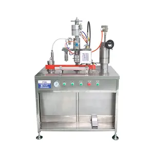 Attrezzatura semiautomatica di produzione dello spruzzo della vernice della macchina dell'aerosol di riempimento del Gas di piegatura di riempimento del liquido