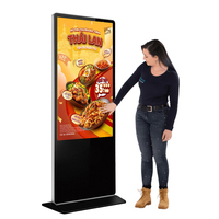 Logiciel de gestion à distance pour ascenseurs et magasins de détail, écran publicitaire LCD Android 49, 55, 65 pouces, kiosque sur pied, signalisation numérique