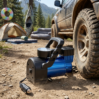 Wholesale 12V DC Car Tire Inflator with Tire Pressure Monitor and Gauge Portable Air Compressor Rapid Inflation