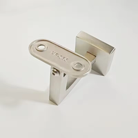 Support mural en acier inoxydable 304 pour main courante, forme en L plate, pour tube carré, fixation de balustrade d'escalier