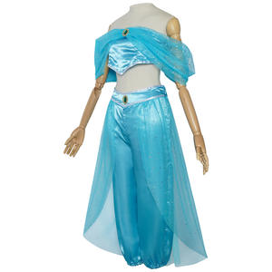 Costumes de princesse arabe pour festival, danse indienne, broderie, costumes de Bollywood Jasmines, fête, Halloween, cosplay, tenue Jasmines - Product Image 2