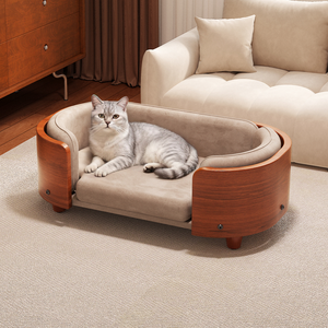 Hot Selling Luxus-Hunde bett aus Holz mit Isolier kissen Premium-Haustier betten - Product Image 1