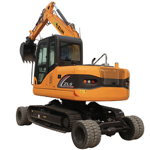 Excavadora de Ruedas Multifuncional, Excavadora de Ruedas Usada de 9 Toneladas con Garantía de 1 Año - Product Image 1