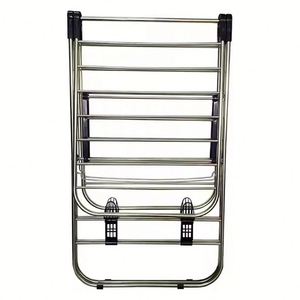 Séchoir à linge pliable intelligent en aluminium doré pour animaux de compagnie et vêtements d'enfants, avec crochets et support, personnalisable avec logo - Product Image 4
