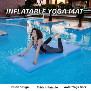 Colchoneta de Yoga Inflable de PVC DWF, Colchoneta de Yoga de Aire de 15 mm de Grosor, Plataforma de Ejercicio Antideslizante para Pilates y Gimnasio - Product Image 2