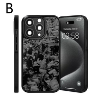 Coque de téléphone en PC rigide mince et sèche, design magnétique en fibre de carbone et aramide de luxe 2025 pour iPhone 16 15 14 13 Pro Max