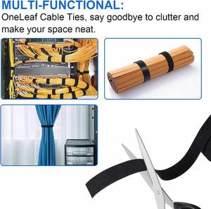 Correas de Gancho y Bucle Reutilizables de Doble Cara, Resistentes al Calor, Ecológicas, de Ajuste Rápido para Organización y Almacenamiento de Cables - Product Image 6