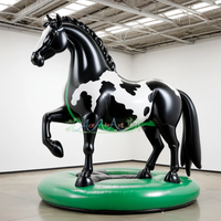 Cheval géant gonflable | Modèle animal personnalisé avec base pour fête extérieure, décoration d'événement, publicité et exposition
