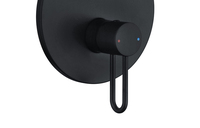 Promotion Huagao Ensemble de douche de salle de bain en laiton noir mat chromé, à commande monocommande, avec fonction pluie encastrée, cartouche céramique et barre coulissante