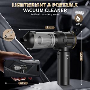 Aspiradora de Coche de Alta Succión, Aspiradora Portátil de Mano, Soplador de Aire, Aspiradora Recargable para el Hogar - Product Image 6