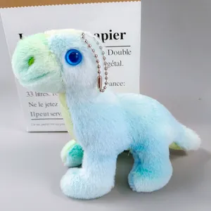 A06833 13cm dolması hayvan renkli küçük dinozor kolye anahtarlık peluş oyuncaklar peluş kolye