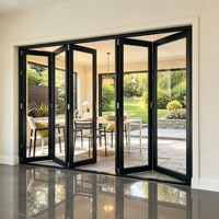Porte intérieure en aluminium à cadre fin, réduction du bruit, en verre, pour la maison moderne, séparation de salon, directement de l'usine HUACAI