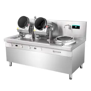 Robot memasak komersial untuk restoran/panci memasak/mesin masak termometer untuk Makanan Cepat Restoran