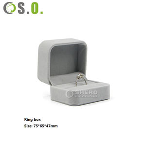 Cajas de Regalo de Terciopelo para Joyería, con Logotipo, para Anillos, Aretes, Pulseras y Collares, Personalizadas OEM ODM de Alta Calidad - Product Image 2